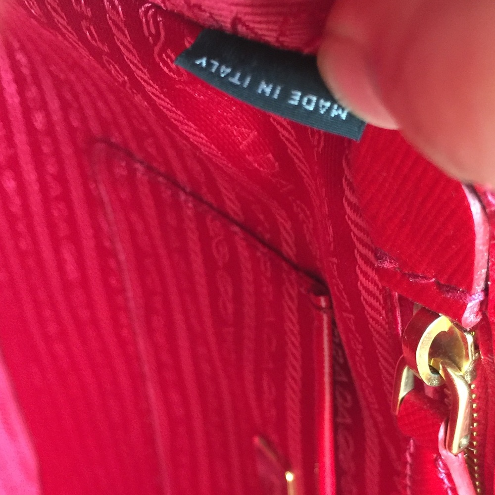 Prada Red Saffiano Tote - Picture 7 of 10